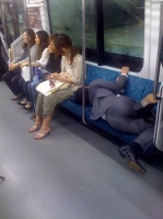 Sleeping On The Subway 10
